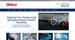 Desktop Screenshot of ontimegroup.com.au
