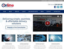 Tablet Screenshot of ontimegroup.com.au
